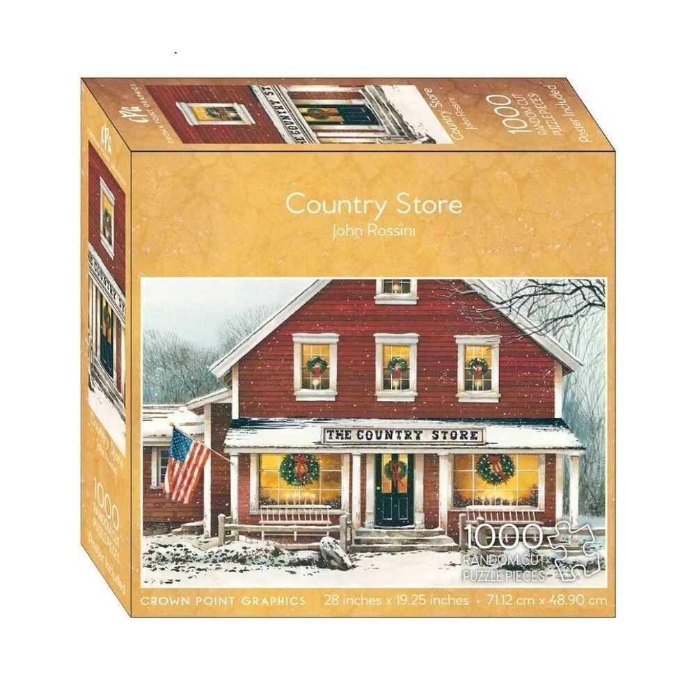 Crown Point Graphics The Country Store by John Rossini 1000 pc Jigsaw Puzzle